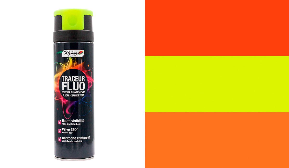 Richard marking aerosol paint Fluorescent tracer