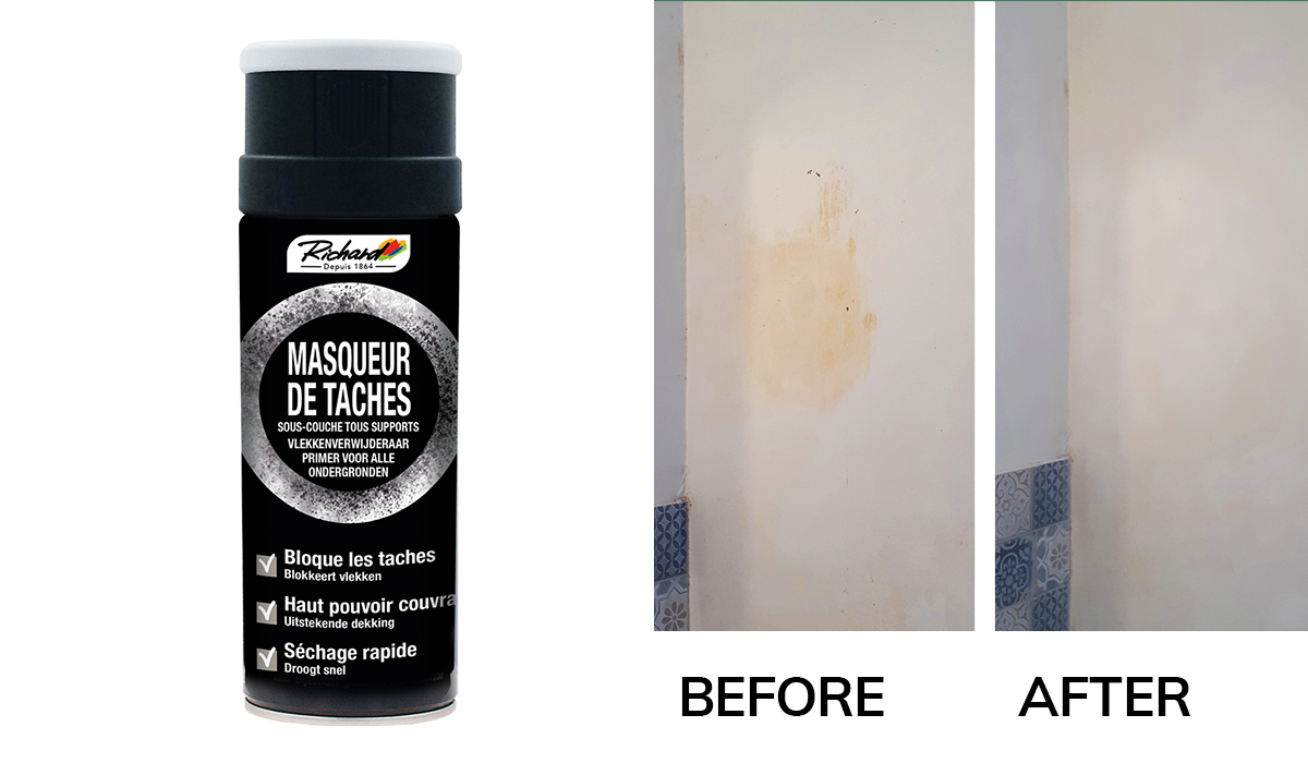 Richard Protective aerosol paint Stain cover white underlay